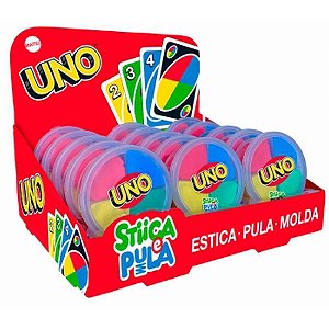 Massa para modelar criativa stica e pula uno 20g - doce brinquedo (dp.c/15)