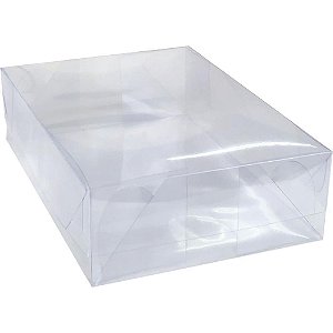 Caixa para presente com tampa pvc md 19x26x7,5cm - cristina (pct.c/10)