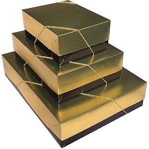 Caixa para presente com tampa madrid gd 25,5x35x7,5 elast. - cristina (pct.c/10)