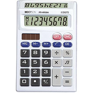 Calculadora de mesa 8digitos pilha visor duplo cz - mercoriental (unidade)