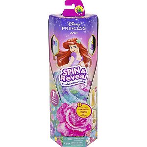 Boneca disney princesa ariel spin e reveal - mattel (unidade)