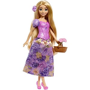 Boneca disney princesa rapunzel spin e revea - mattel (unidade)