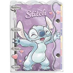 Fichario de pvc stitch univ.fecho botao 192f - dac (unidade)
