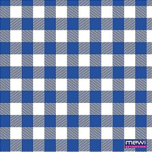 Tnt estampado 1,40m 40g xadrez azul royal - mewi (rl-25mts)