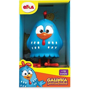 Boneco e personagem galinha pintadinha 14cm. - elka (unidade)