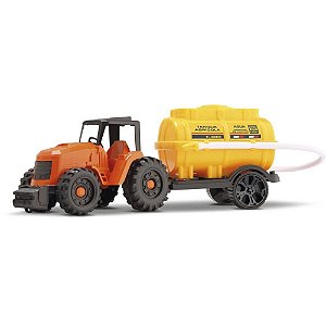 Trator tractor agro irrigador (s) - orange toys (unidade)