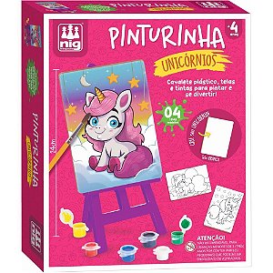 Brinquedo para colorir kit pinturinha unicornios - nig brinquedos (unidade)