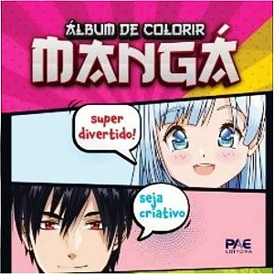 Livro de colorir manga album rs 26x26cm 64pg - pae editora (unidade)