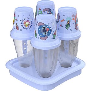 Forma stitch sorvete decorada - plasutil (unidade)