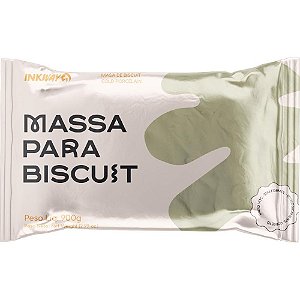 Massa de porcelana fria biscuit 900g natural - ink way (unidade)