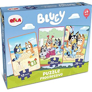 Quebra-cabeca cartonado bluey puzzle progres.12/20/30 - elka (unidade)
