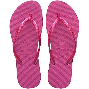 Chinelo havaianas feminino slim 35/6 rosa gum - havaianas (par)