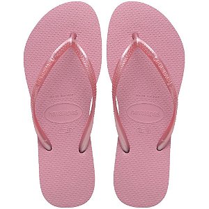 Chinelo havaianas feminino slim 35/6 rosa chiffon - havaianas (par)