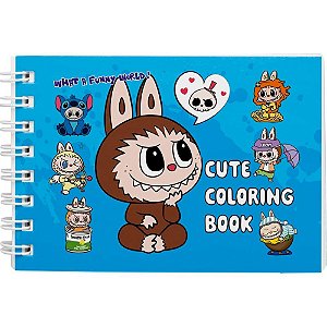 Livro de colorir monstrinhos animados cd azul - pae editora (unidade)