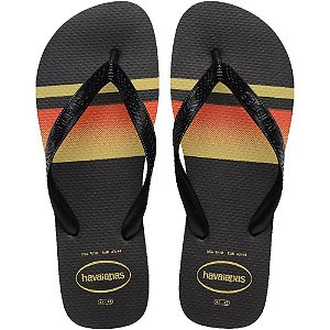 Chinelo havaianas masculino top basic 45/6 preto - havaianas (par)