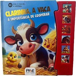 Livro sonoro clarinha, a vaca 19x19,5cm 12p - pae editora (unidade)