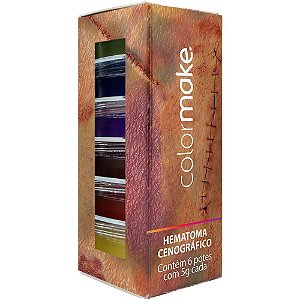 Pintura facial cremoso hematomas 5g. 5cores(s - colormake (unidade)