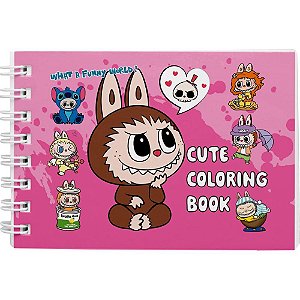 Livro de colorir monstrinhos animados cd rosa - pae editora (unidade)