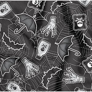 Tnt estampado 1,40m 40g halloween maozinha - supper (rl-25mts)