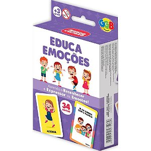 Jogo de cartas educa emocoes 34 cartas - ggb plast (unidade)