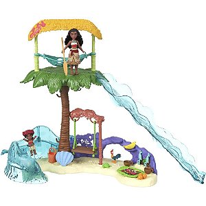Boneca disney moana playset diversao oceano - mattel (unidade)