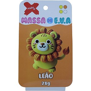Massa de eva criativa leao c/04 cores 28 g - make+ (unidade)