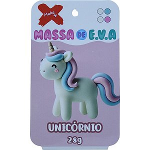 Massa de eva criativa unicornio c/04 cores 28 g - make+ (unidade)