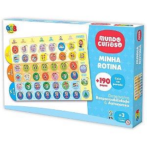Brinquedo educativo minha rotina 190 pcs - ggb plast (unidade)