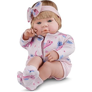 Boneca bebe real com cabelo (s) - roma (unidade)