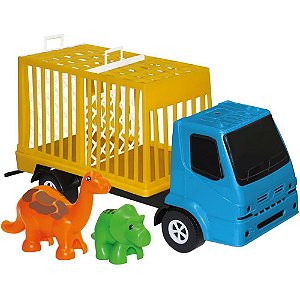 Caminhao dino truck c/2 bonecos - monte libano (unidade)