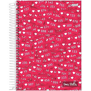 Caderno espiral 1/4 capa dura stella 80fls. - jandaia (pct.c/05)