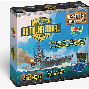 Quebra-cabeca madeira batalha naval 252 pecas - aquarela brinquedos (unidade)
