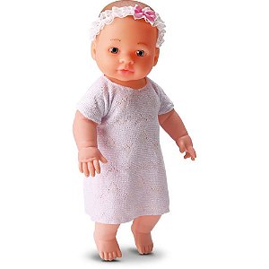 Boneca com mecanismo bless baby pai nosso 32cm - bee toys (unidade)