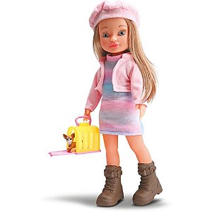 Boneca beverly girls pet lover 34cm. - bee toys (unidade)
