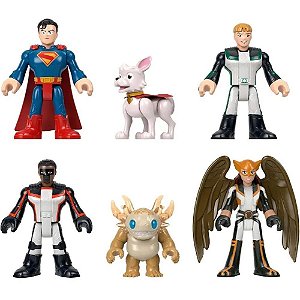 Imaginext super-man multipack c/6 - mattel (unidade)