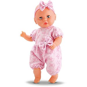 Boneca com mecanismo julia frases e naninha 42cm - bee toys (unidade)