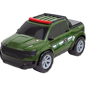 Carrinho force militar pick-up 40cm - samba toys (unidade)
