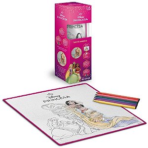 Brinquedo para colorir tapete mágico acqua princesas - multikids (unidade)