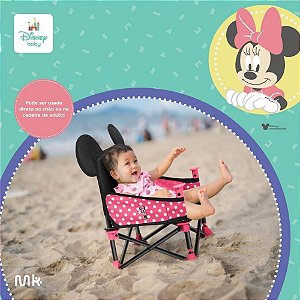 Cadeira de alimentacao minnie portatil 6mes.até 15kg - multikids (unidade)