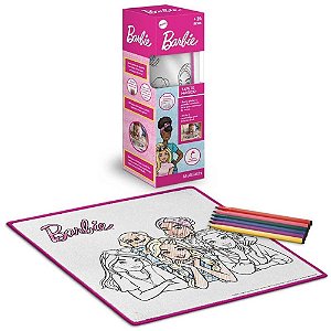 Brinquedo para colorir tapete mágico acqua barbie - multikids (unidade)