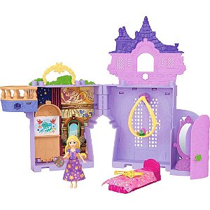 Boneca disney princesa mini cast.da rapunzel - mattel (unidade)