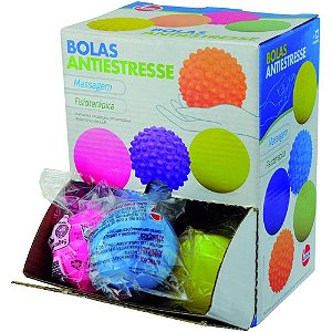 Brinquedo diverso bola lisa pequena display - lider (cx.c/12)