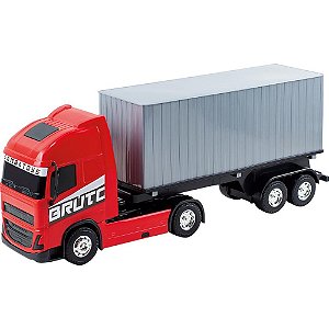 Caminhao truck bruto container 38cm (s) - samba toys (unidade)