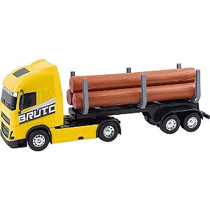 Caminhao truck bruto toras 38cm (s) - samba toys (unidade)