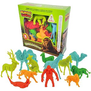 Miniatura colecionavel zoologico c/18figuras e cercas - gulliver (unidade)