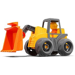 Trator carregadeira c/boneco open tra - cardoso toys (unidade)