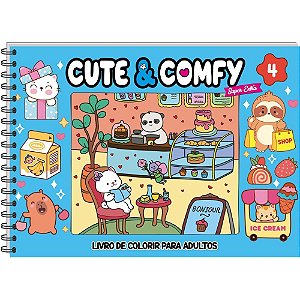 Livro de colorir cute e comfy ed 04 cd espiral - online editora (unidade)
