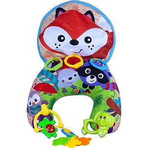 Brinquedo para bebe almofada c/chocalhos 30x26cm - bee toys (unidade)