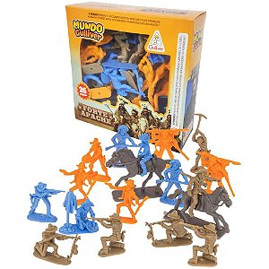 Miniatura colecionavel forte apache cowboy 24fig.2cav - gulliver (unidade)