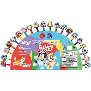 Livro brinquedo ilustrado bluey universo das cores - online editora (unidade)